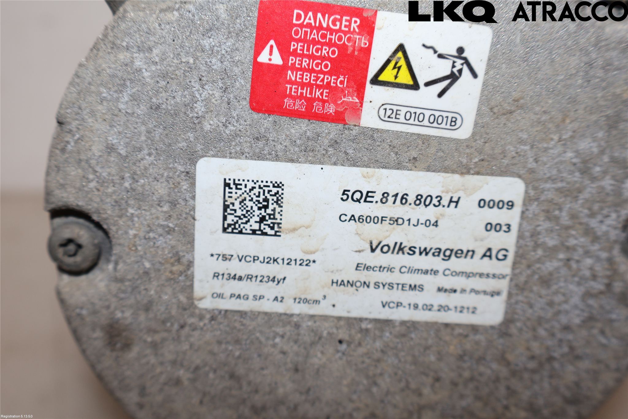 Volkswagen VW GOLF / E-GOLF VII 13-20 Ac Kompressor