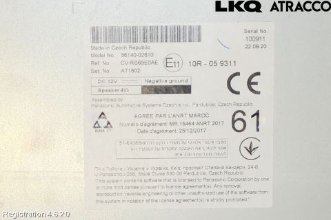 Toyota COROLLA 19- Cd Radio - Multimediapanel