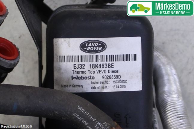 Landrover LAND ROVER RANGE ROVER EVOQUE (L538) 11-18 Dieselvärmare