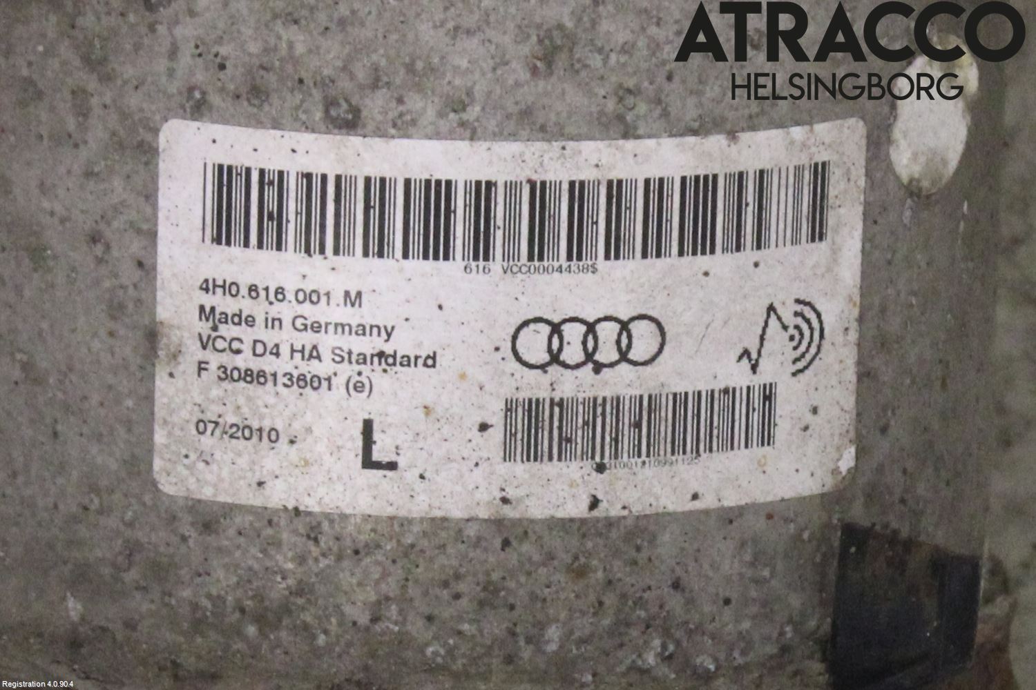 Audi A8/S8 4H 10-17 Fjäderben Bak Vänster