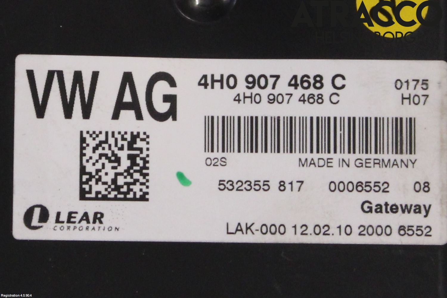 Audi A8/S8 4H 10-17 Styrenhet Övrigt