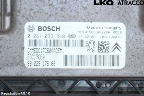 Peugeot 3008 17-24 Styrenhet Inspump Diesel