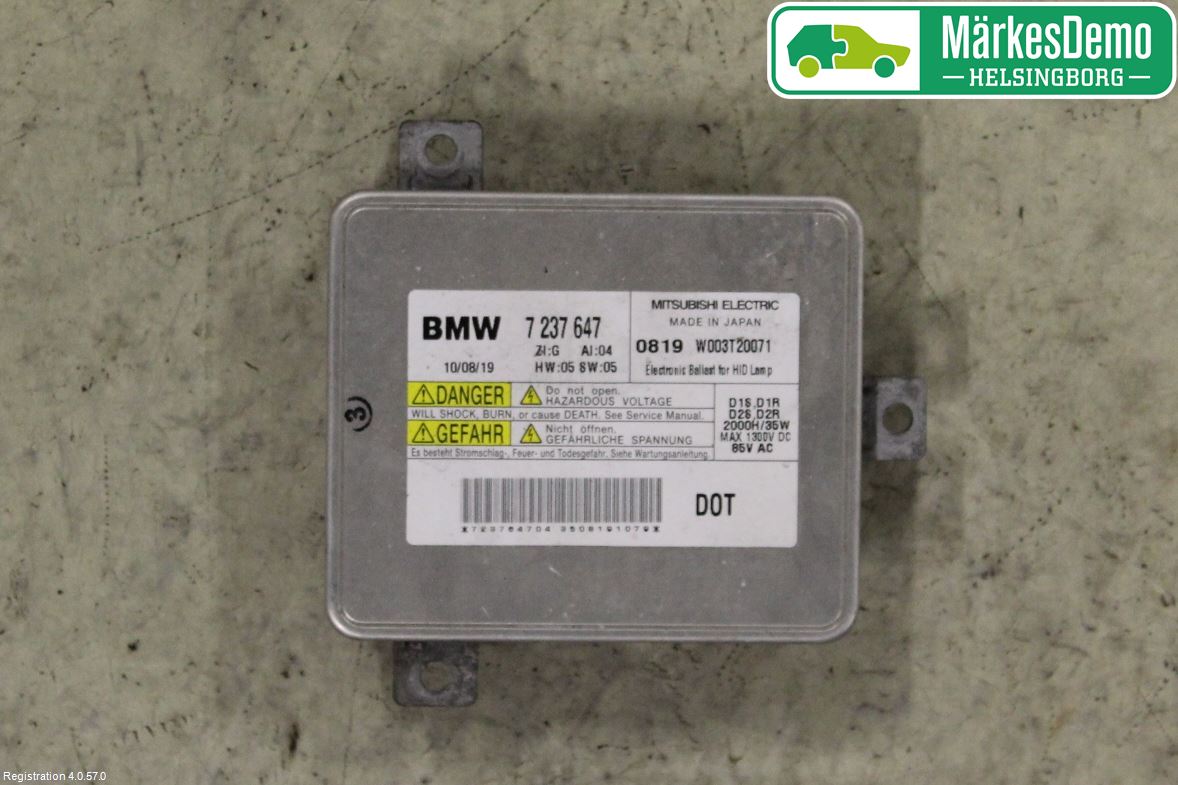 BMW 5 F10/F11/F18 09-17 Styrenhet Strålkastare