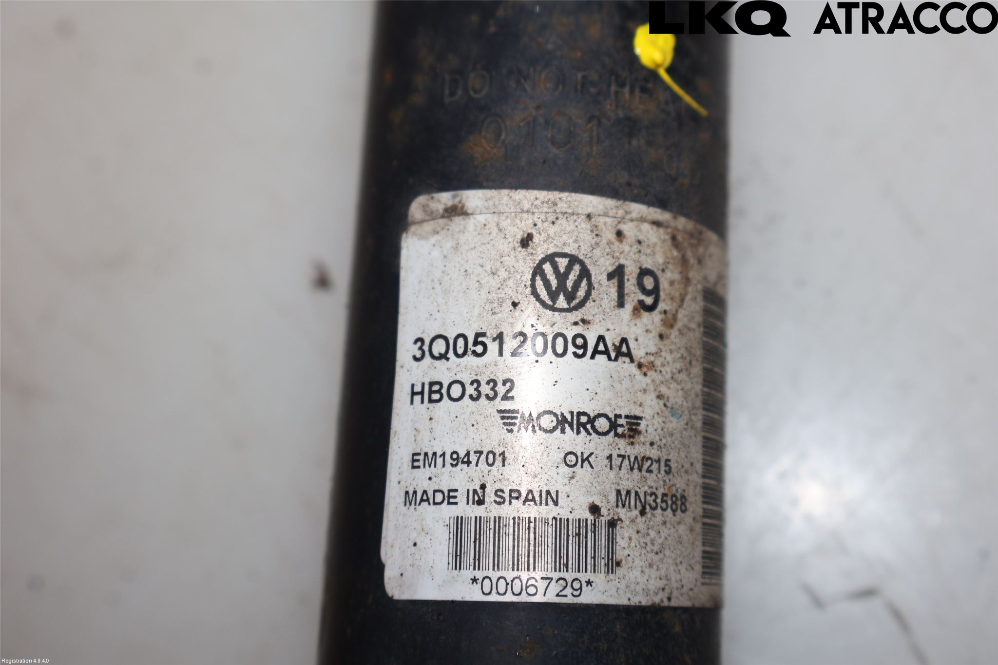 Volkswagen VW PASSAT 15-19 Stötdämpare Bak