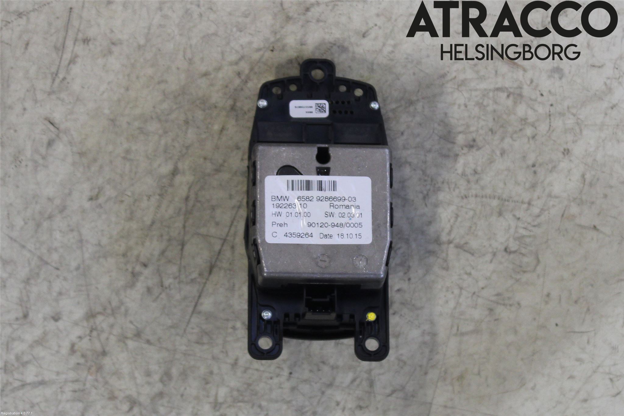 BMW 5 F10/F11/F18 09-17 Strömställare Färddator