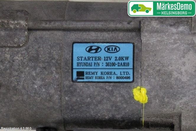 Kia OPTIMA 00-15 Startmotor Diesel