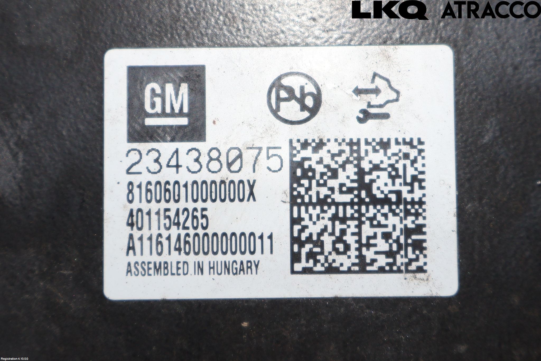 Opel INSIGNIA 09-16 Sensor Aktivt Kollisionsskydd