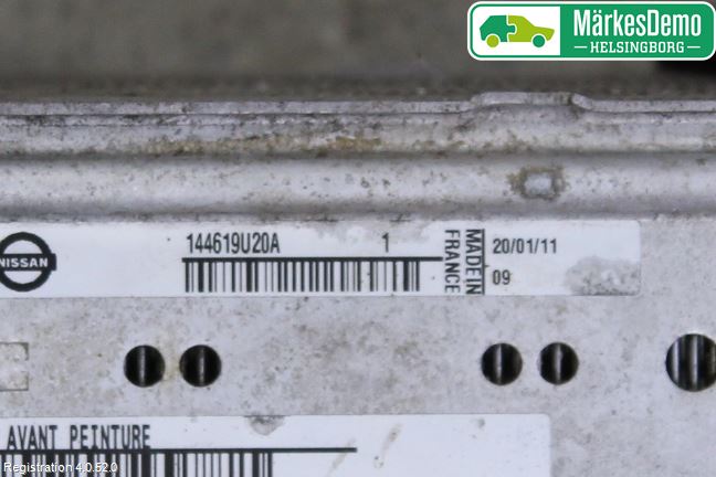 Nissan NV200/NV200 COMBI Laddluft-Intercooler Kyl