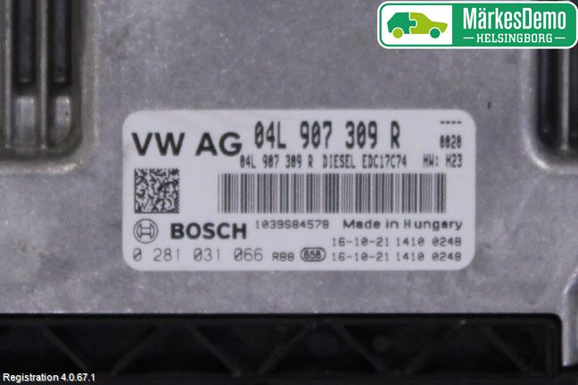 Audi A3/S3 8V 13-20 Styrenhet Inspump Diesel