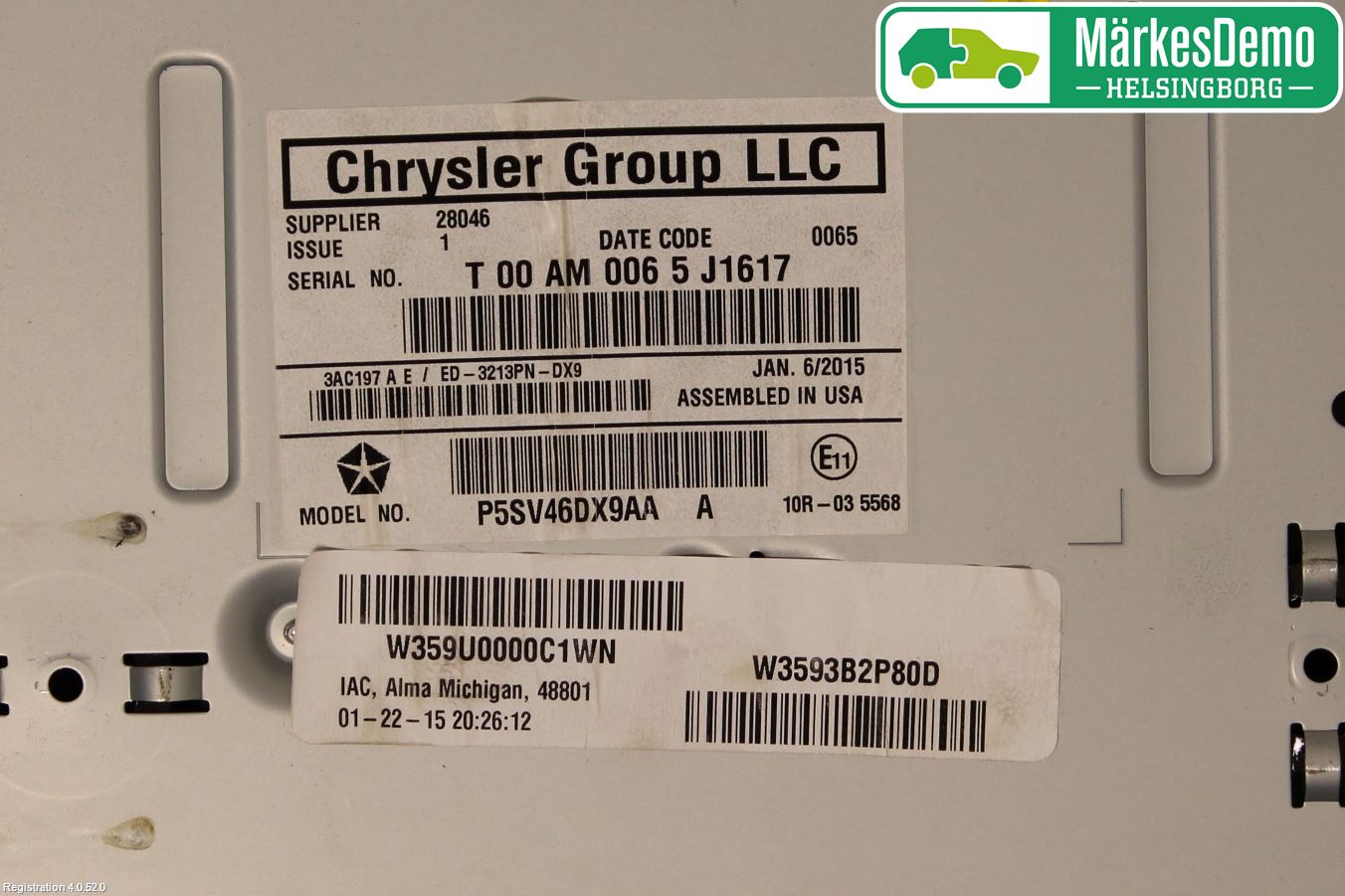 Lancia VOYAGER Bildskärm