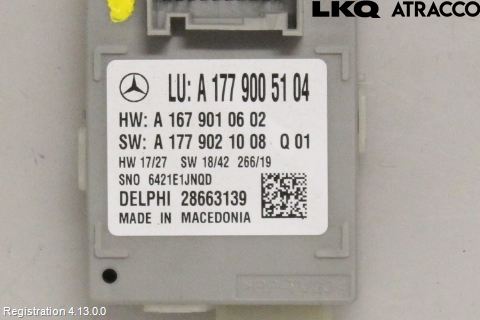 Mercedes-Benz MB A-KLASS (W176) 13-18 Styrenhet Övrigt
