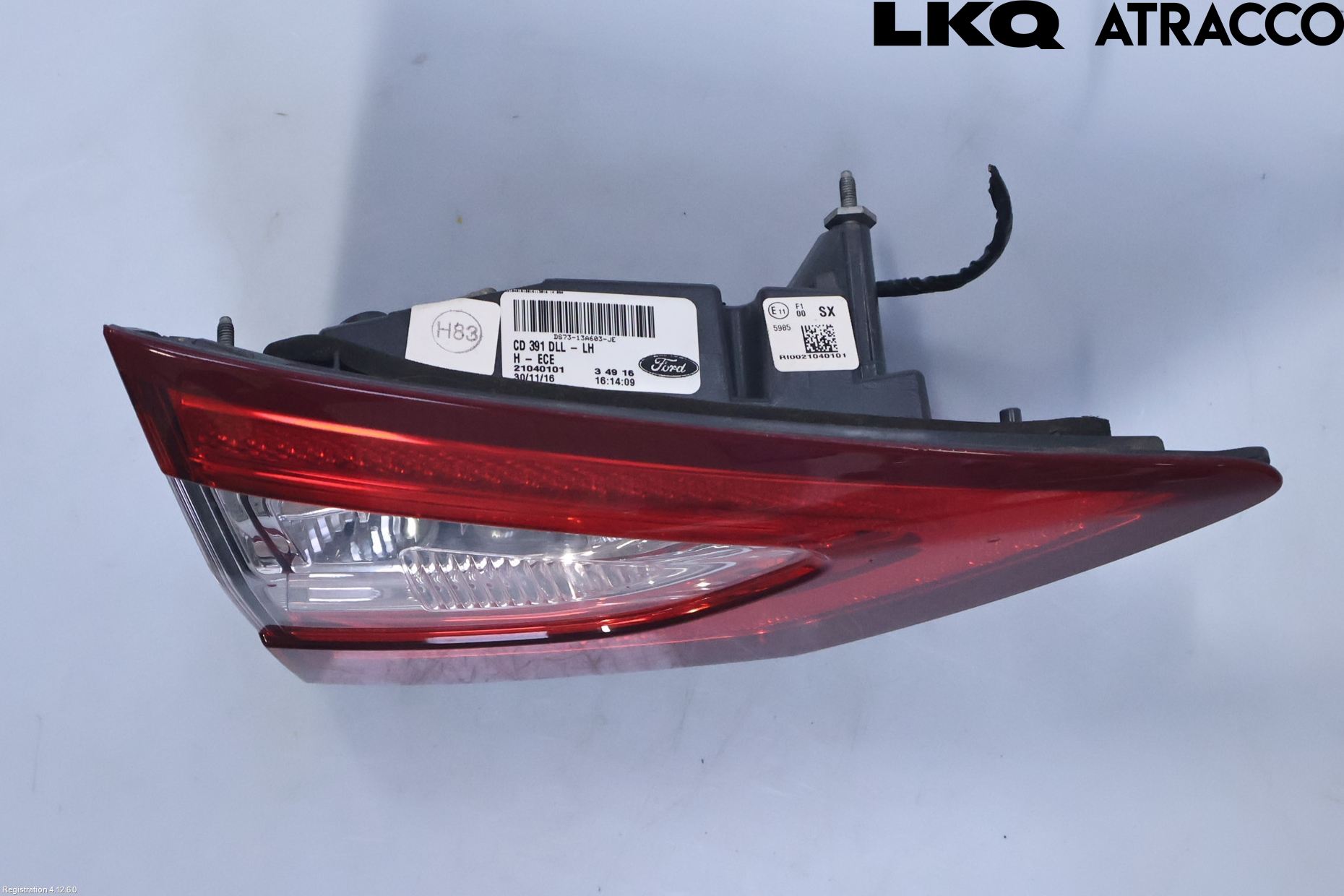 Ford MONDEO 15-22 Bakljus Lucka Vä