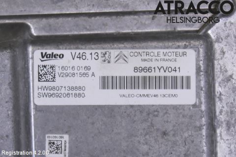 Citroen C1 14-22 Styrenhet Insprut Bensin