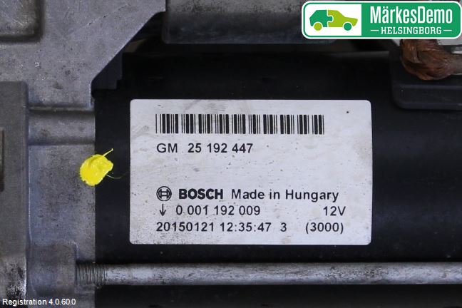 Opel CORSA E 15-19 Startmotor
