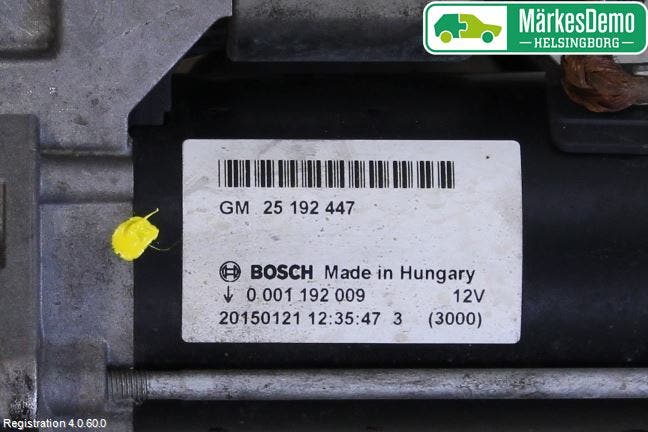 Opel CORSA E 15-19 Startmotor