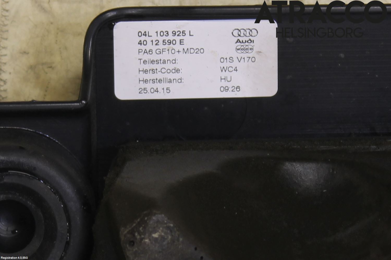 Audi A3/S3 8V 13-20 Motorkåpa