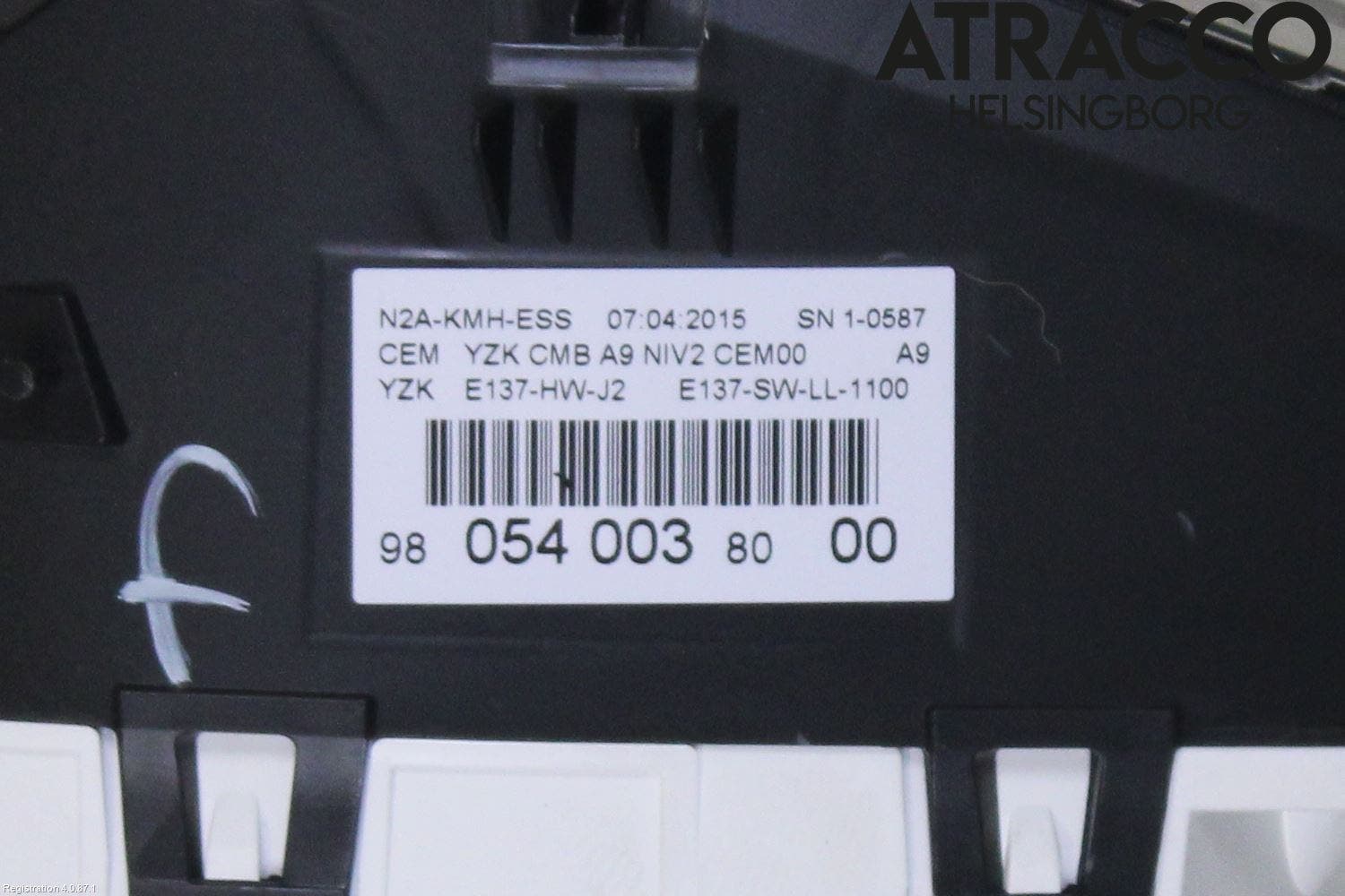 Peugeot 208 12-15 Instrument Komb