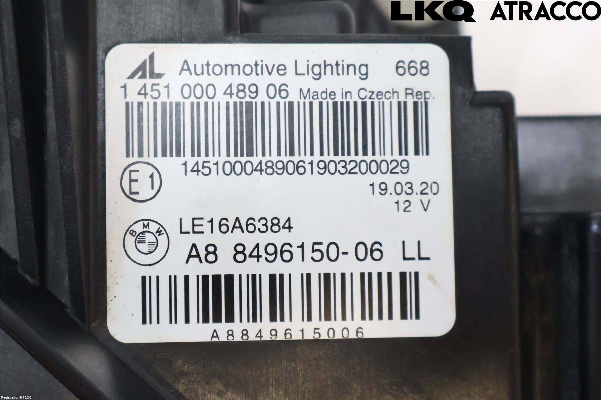 BMW 3 G20/G21/G80/G81 19- Strålkastare Höger