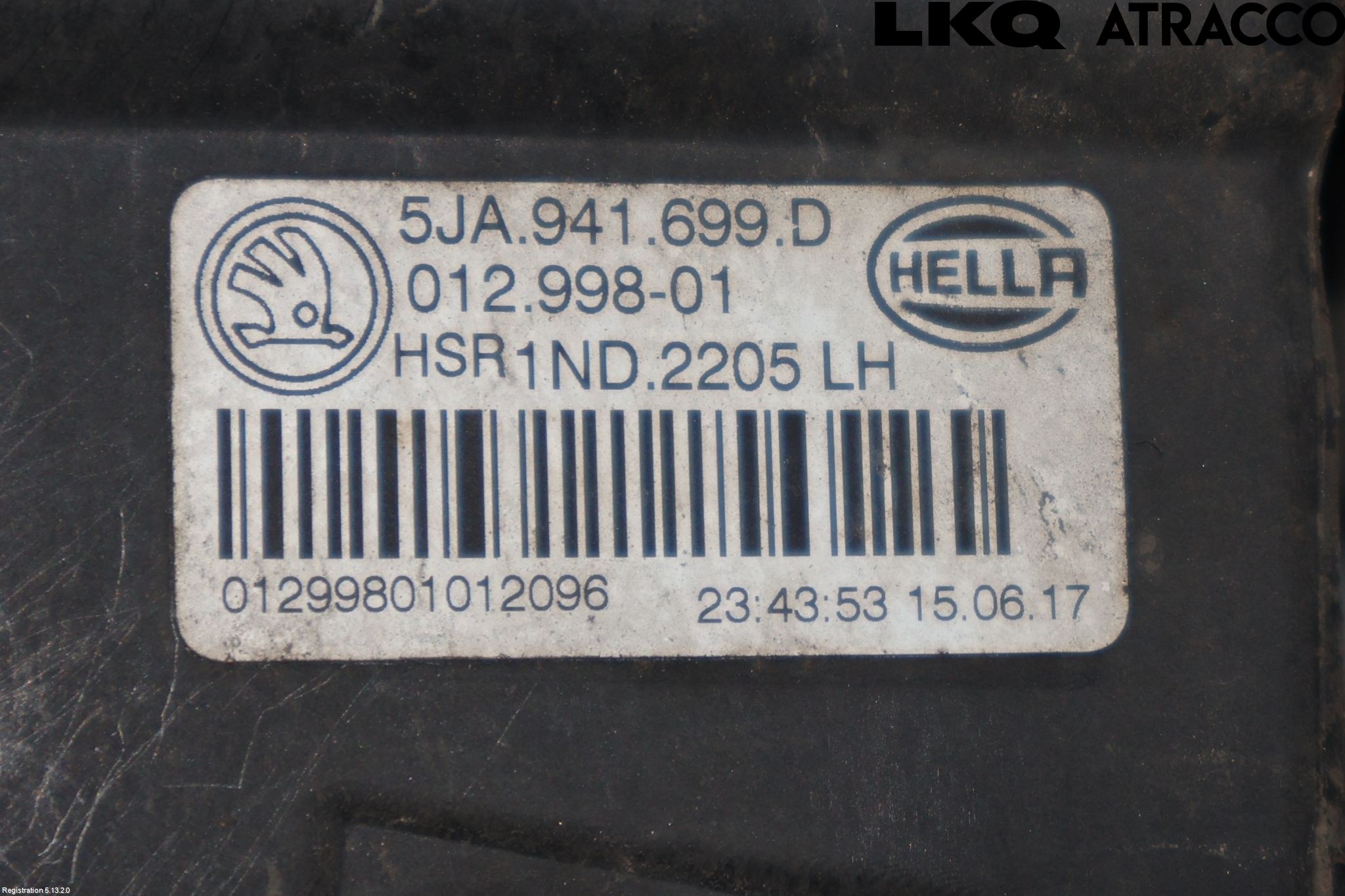 Skoda RAPID Dimljus-Varselljus Fram