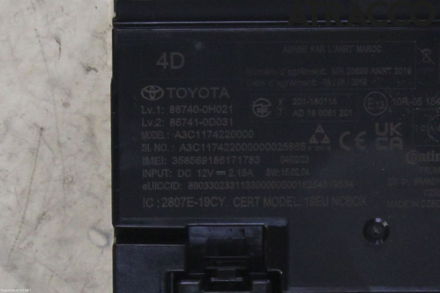 Toyota AYGO X AB70 22- Styrenhet Övrigt