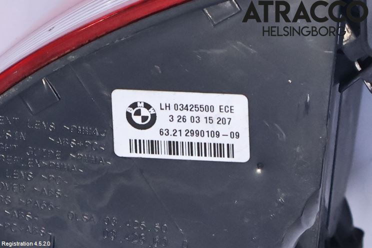 BMW X1 E84 10-15 Bakljus Vänster