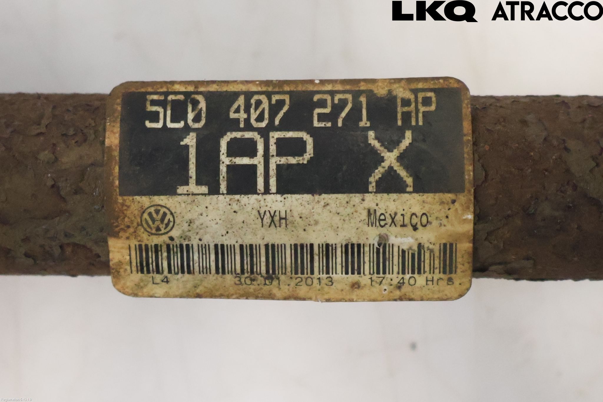 Volkswagen VW BEETLE 12- Drivaxel Fram Vänster