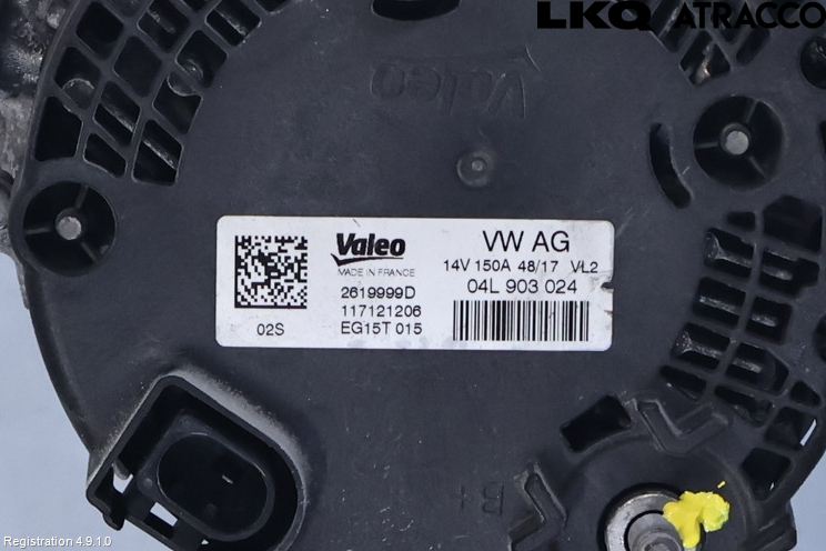 Audi A4/S4 B9 16-19 Generator