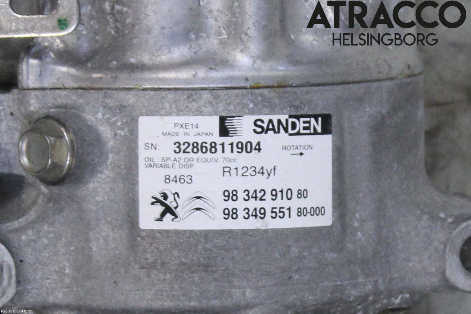 Peugeot 308 14-21 Ac Kompressor