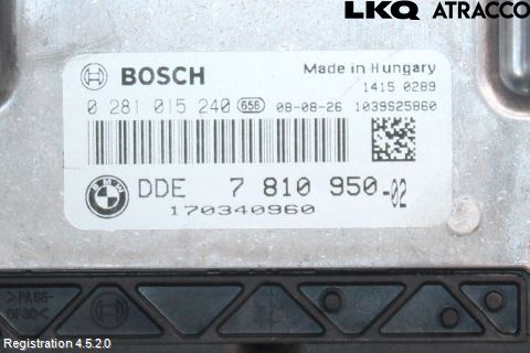 BMW 5 E60/61 Sed/Tou 02-10 Styrenhet Inspump Diesel