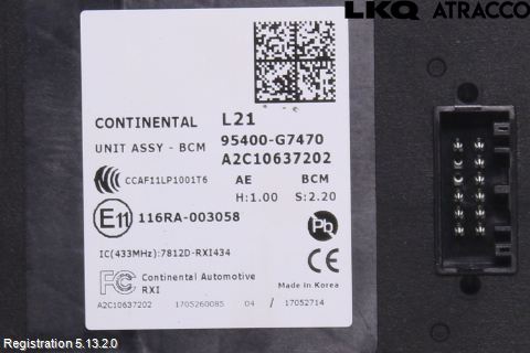 Hyundai IONIQ AE 17-22 Komfort Styrdon
