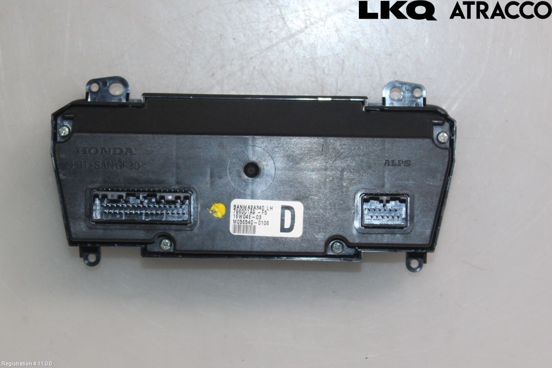 Honda CIVIC 12-16 Ac Styrenhet Ac Manöveren