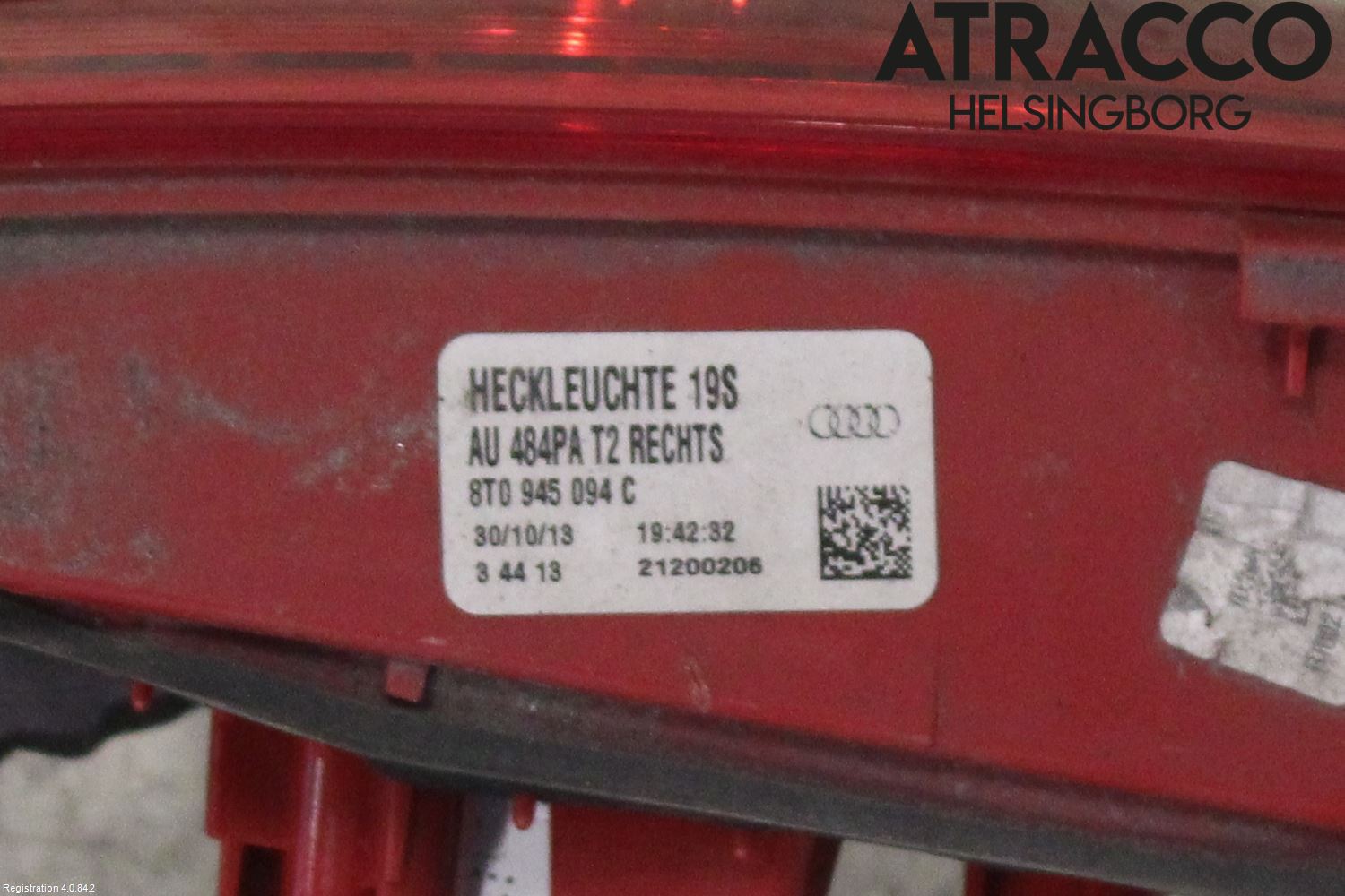 Audi A5 07-16 Bakljus Lucka Hö