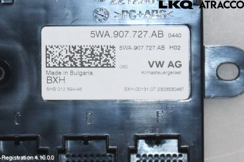 Volkswagen VW CADDY 21- Ac Styrenhet Ac Manöveren