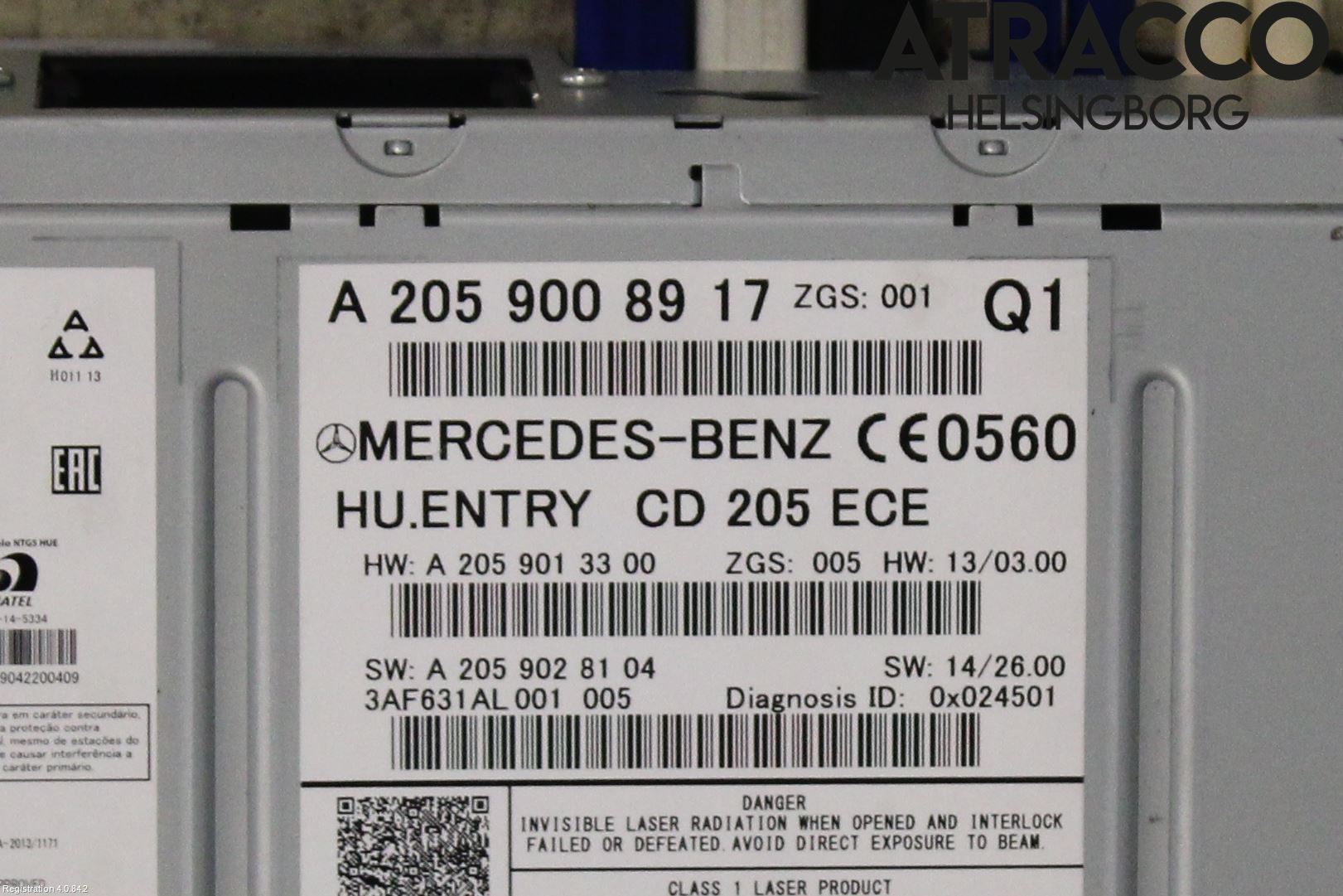 Mercedes-Benz MB C-KLASS (W205) 14-21 Cd Radio - Multimediapanel
