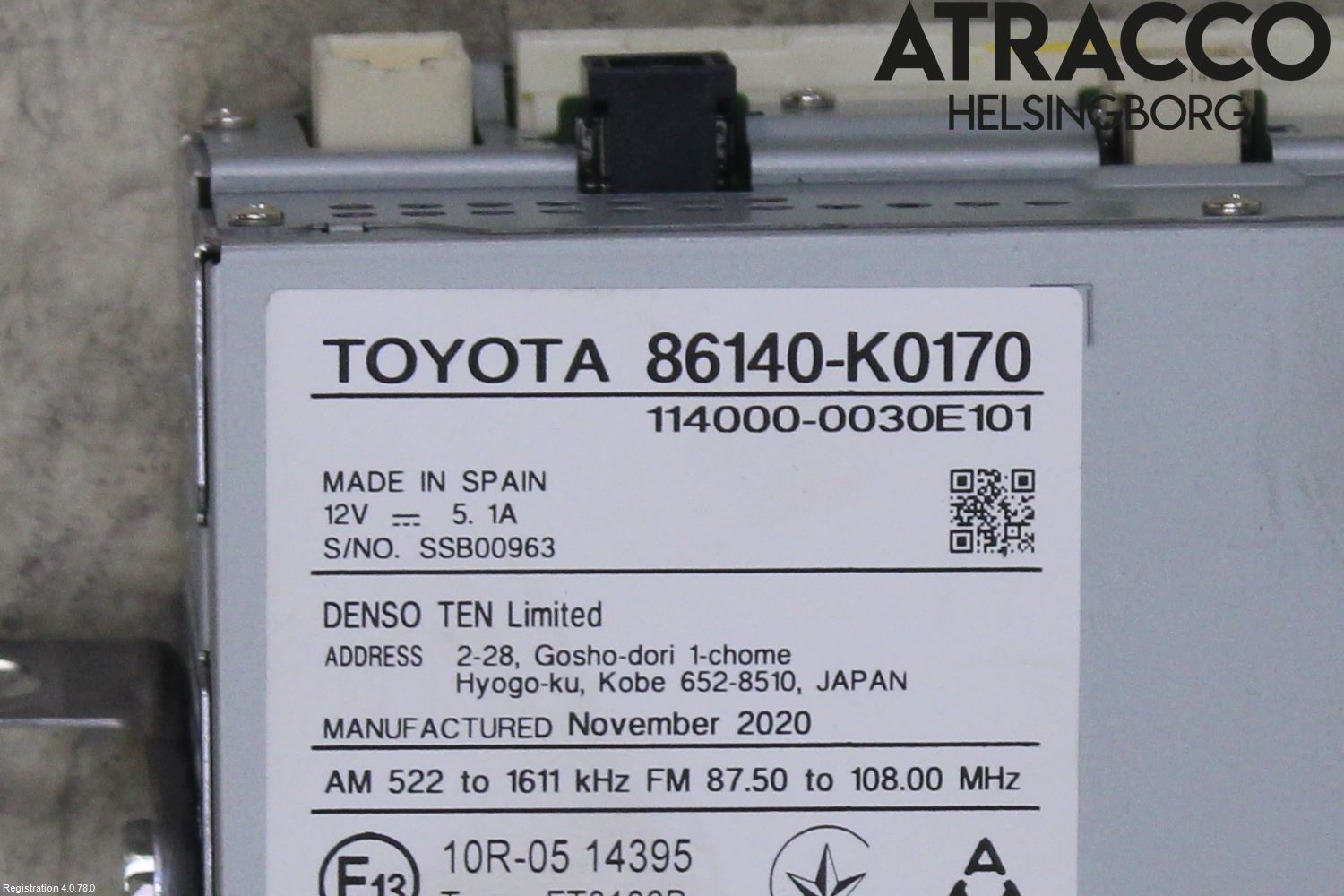 Toyota YARIS XP21 20- Cd Radio - Multimediapanel