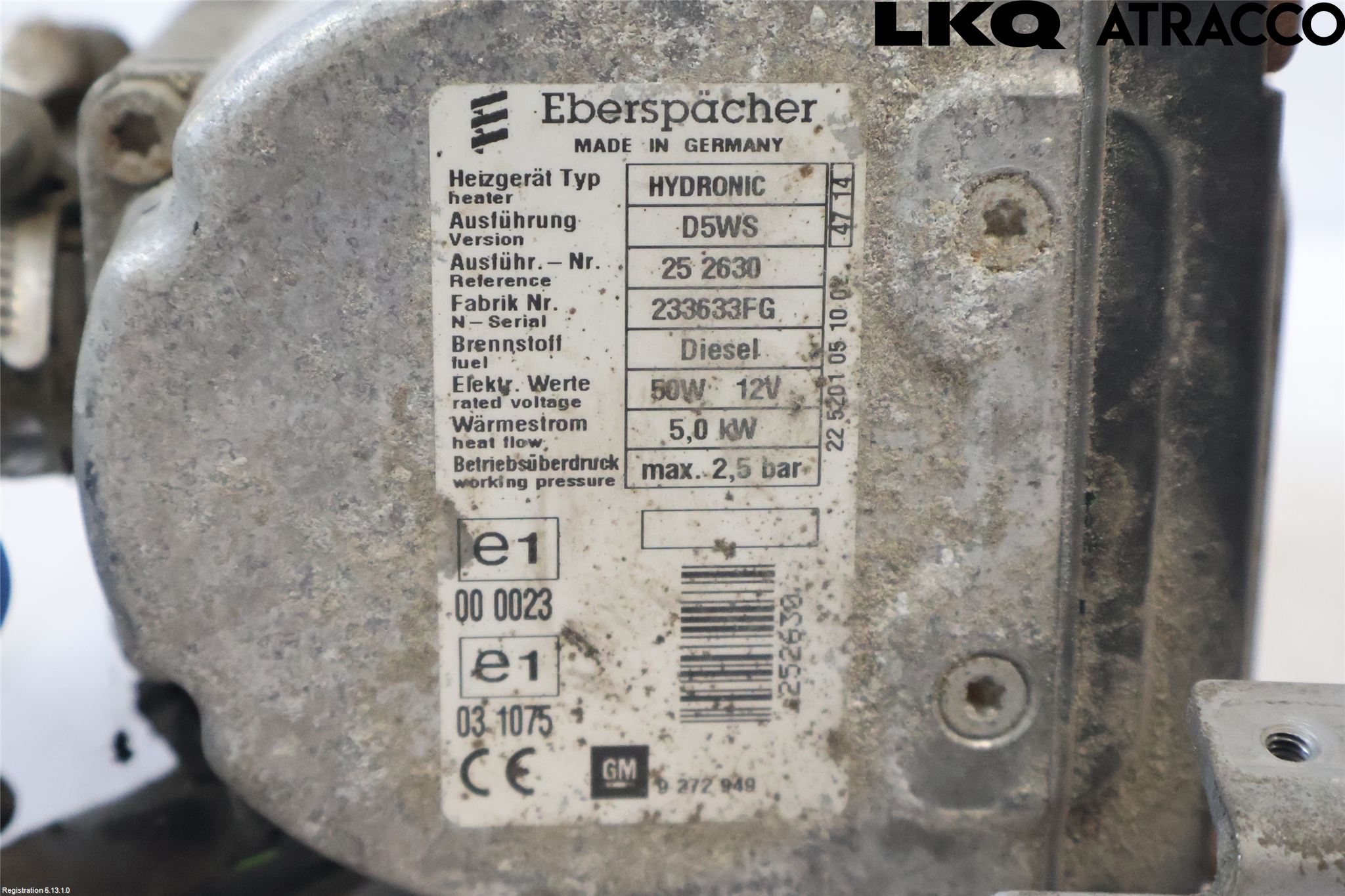 Opel INSIGNIA 09-16 Dieselvärmare