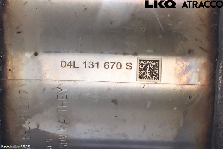 Audi A4/S4 B9 16-19 Avgas Partikelfilter