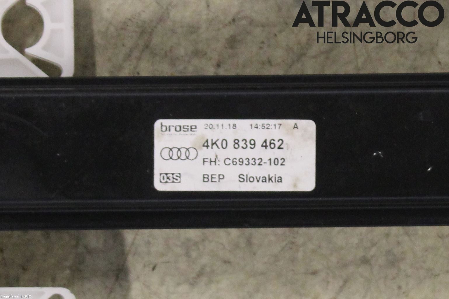 Audi A6 F2/C8 19- Fönsterhissmekanism
