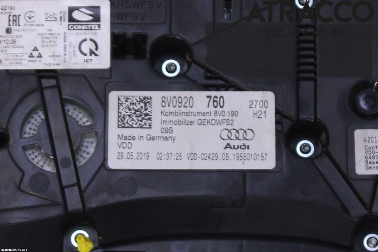 Audi A3/S3 8V 13-20 Instrument Komb