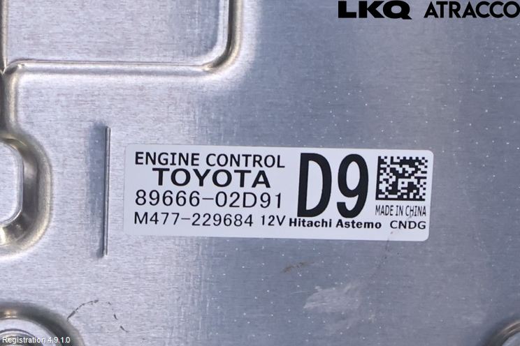 Toyota COROLLA 19- Styrenhet Insprut Bensin