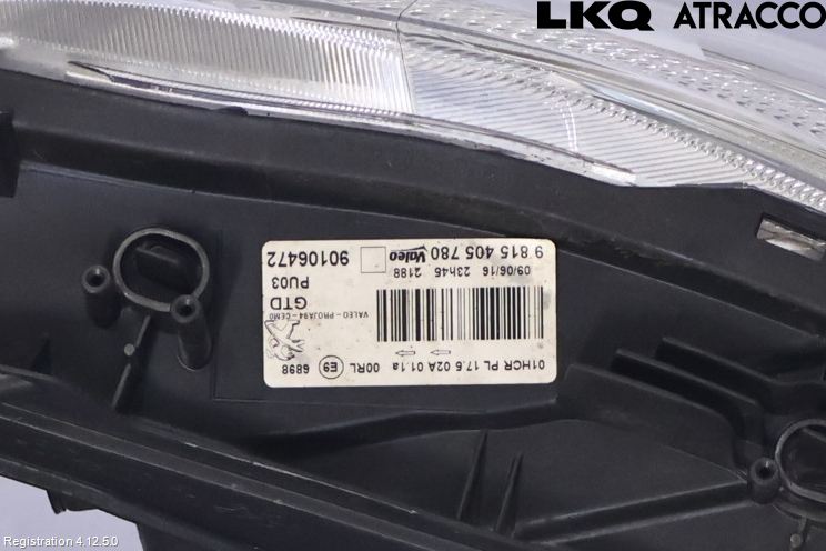 Peugeot 2008 13-20 Strålkastare Vänster