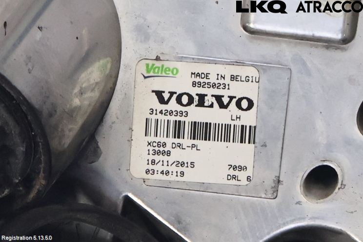 Volvo XC60 14-17 Positionsljus Fram Vä