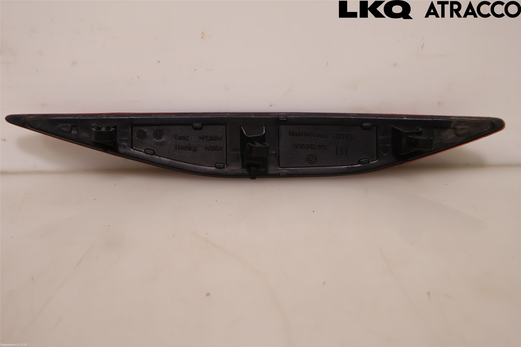 Volkswagen VW GOLF / E-GOLF VII 13-20 Dimljus/Reflex Bak