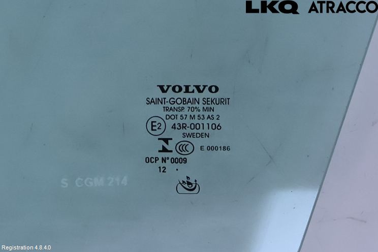 Volvo V60 11-13 Dörruta Fram Vänster