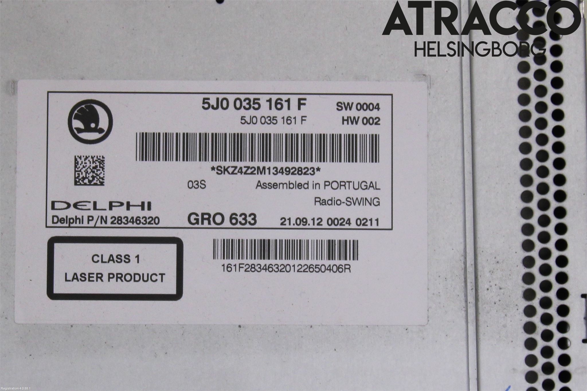 Skoda RAPID Cd Radio - Multimediapanel