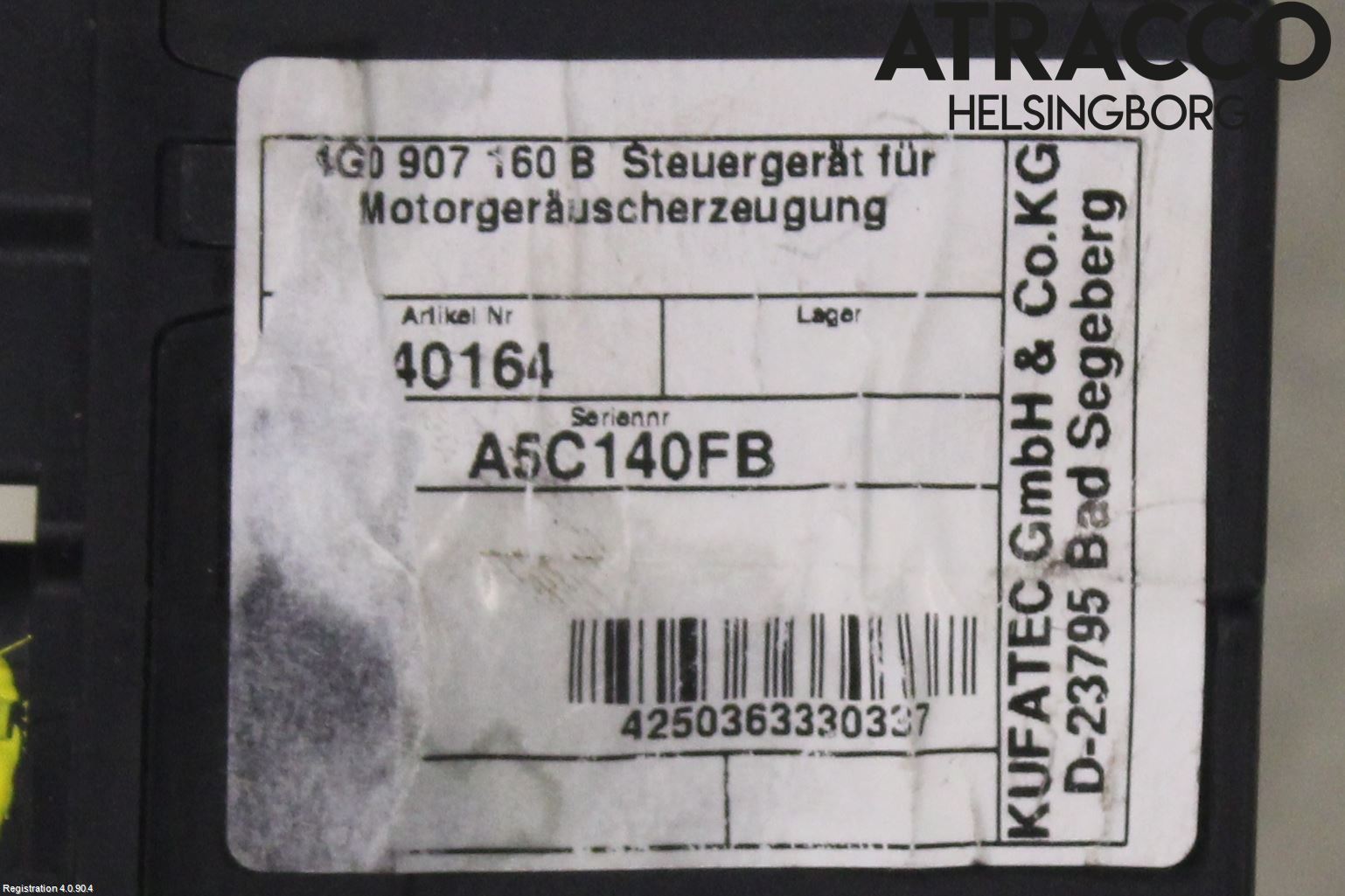 Audi A8/S8 4H 10-17 Styrenhet Övrigt