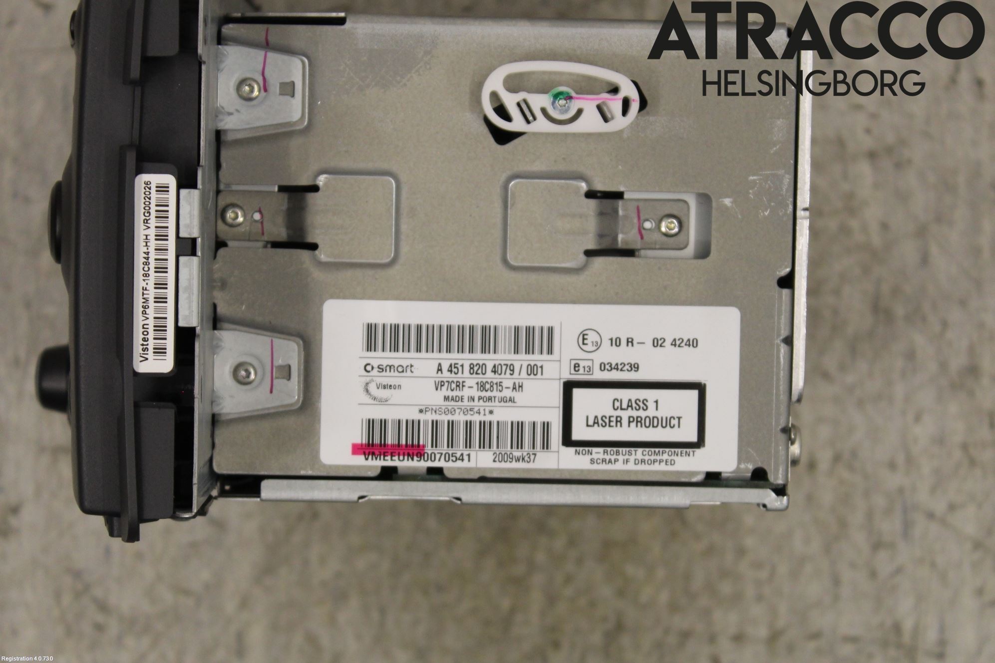 Smart FORTWO II 07-14 Cd Radio - Multimediapanel