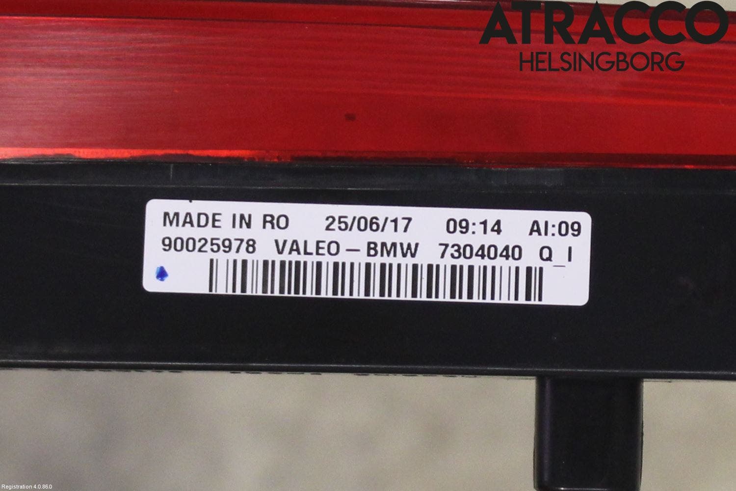 BMW i3 I01 13-22 Bromsljus Bakruta