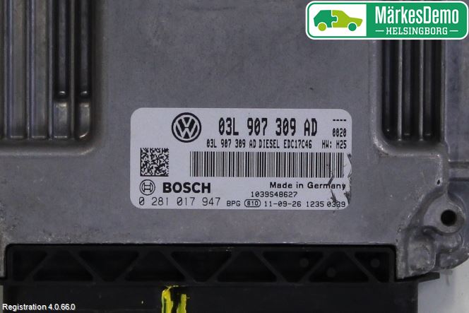 Volkswagen VW TIGUAN 07-16 Styrenhet Inspump Diesel