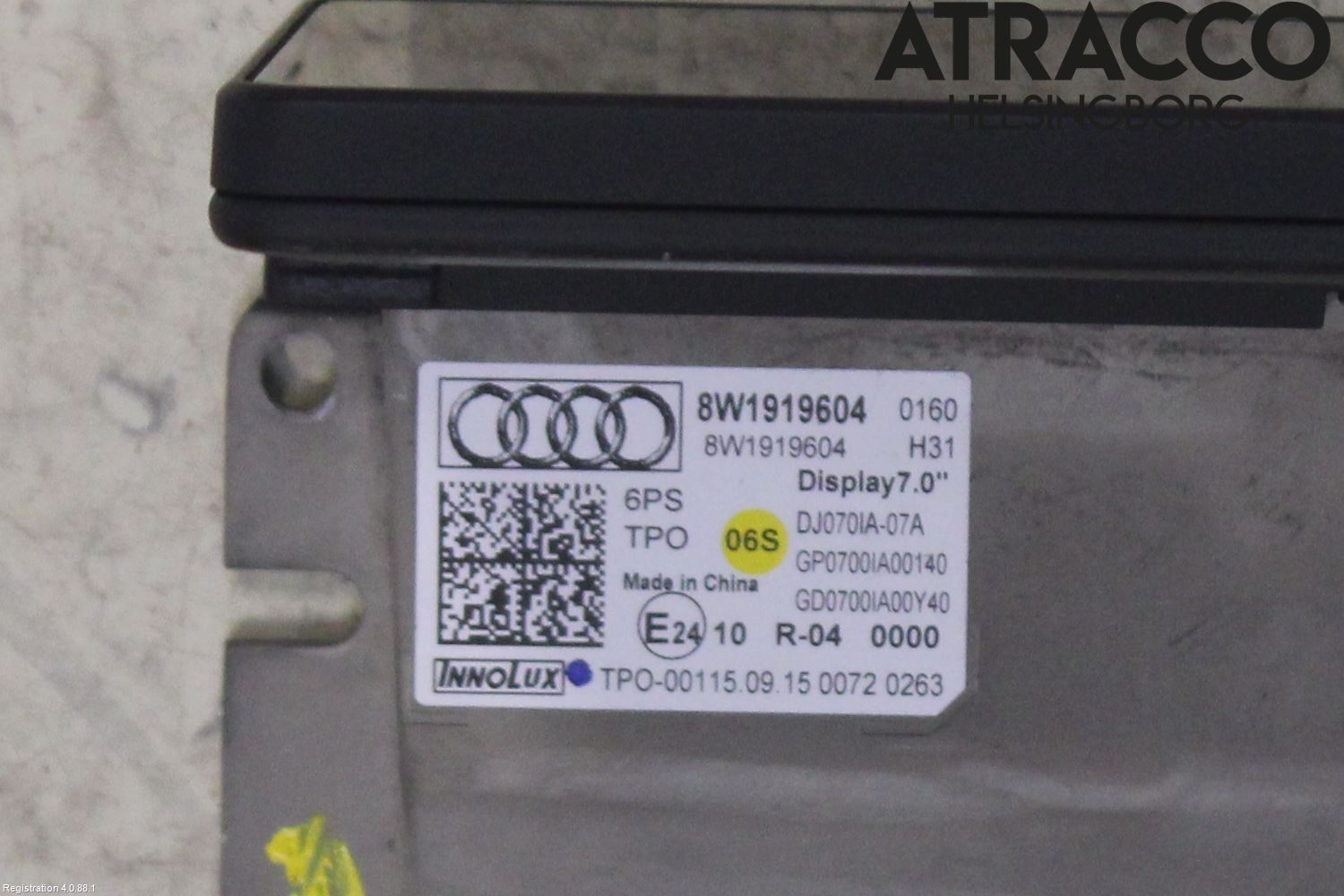 Audi A4/S4 B9 16-19 Multifunktionsdisplay